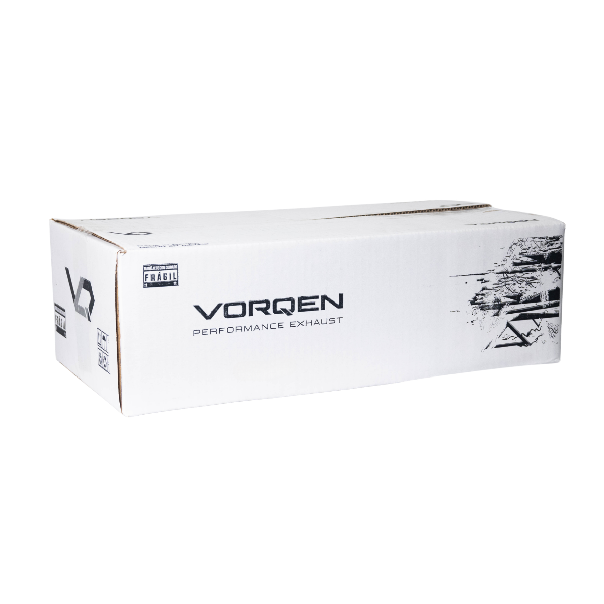 Mofle Escape Deportivo Vorqen Series 40 Centro-Centro 13in 2.5in