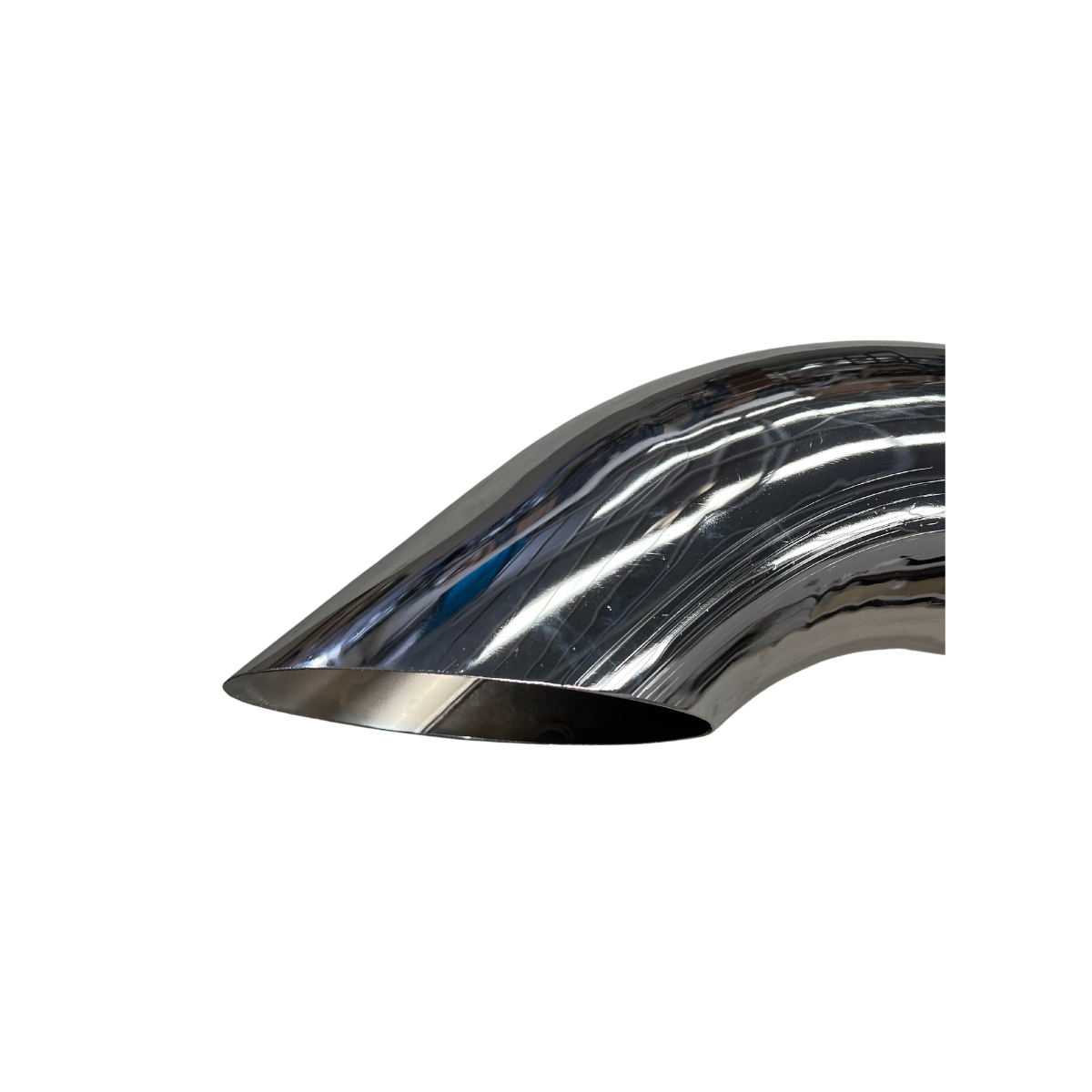 Pipa de Escape Cuello de Ganso Cromada 5" Largo 48"