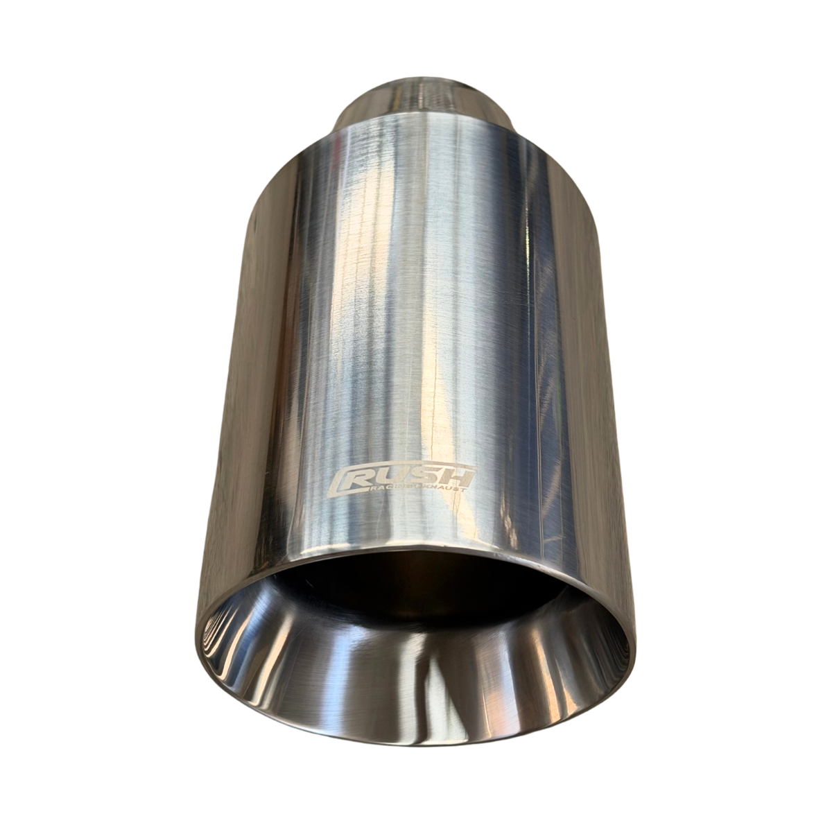 Colilla Punta De Escape 4" Rush Acero Inoxidable R-013C