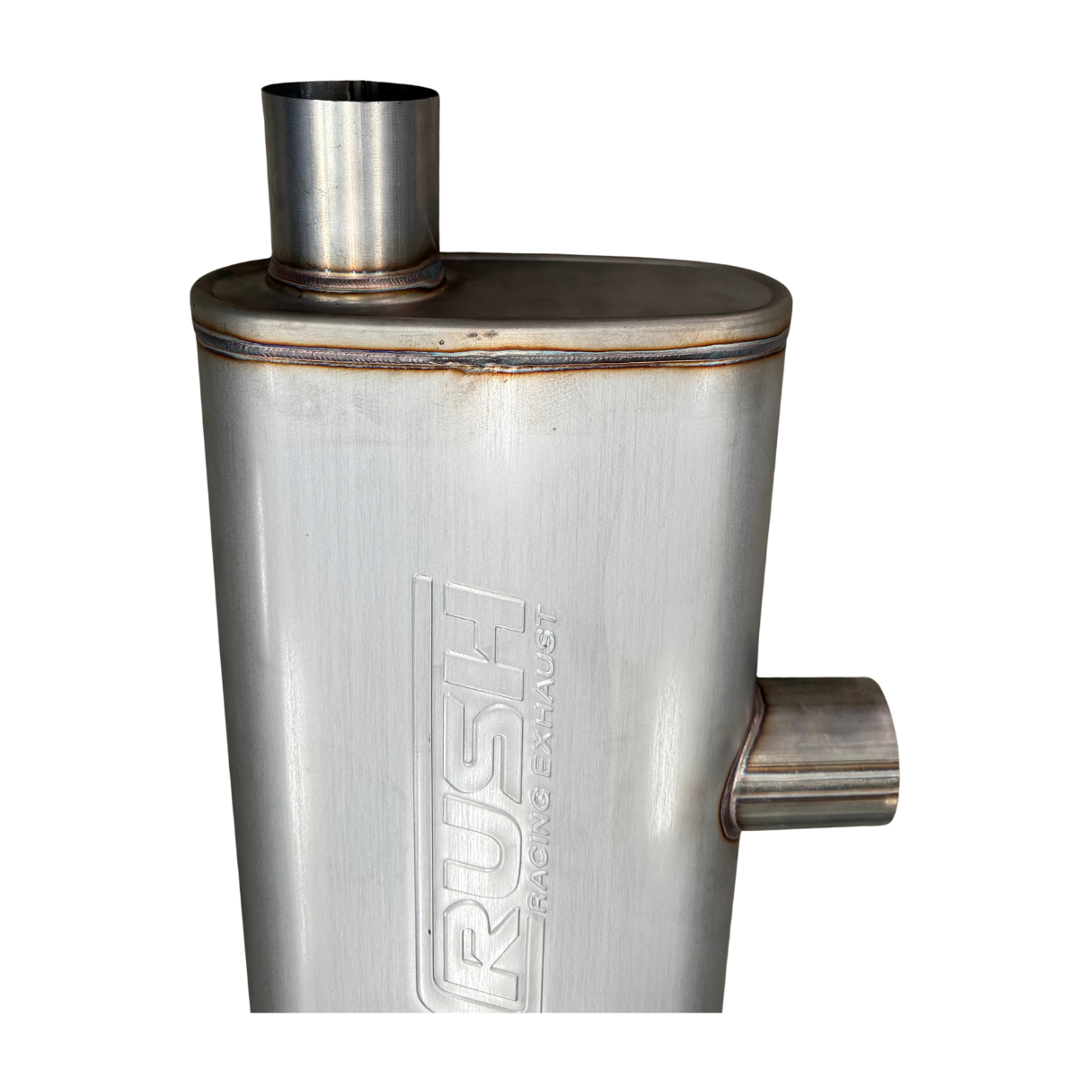 Mofle Escape Deportivo Rush Alto Flujo Centro Lateral Transversal Acero Inox