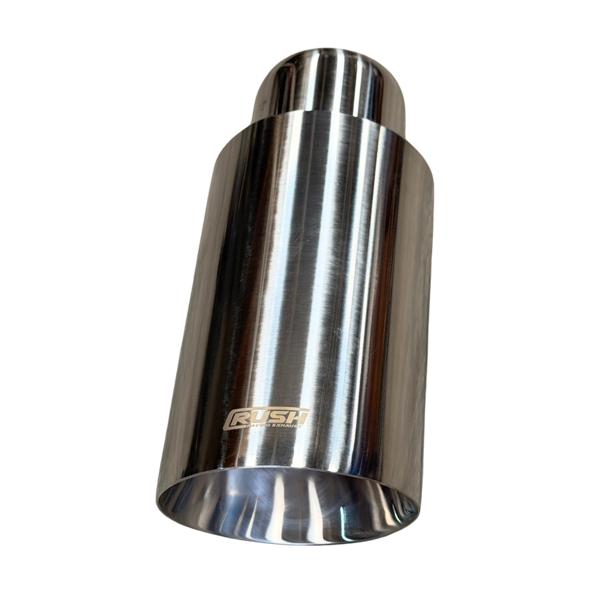 Colilla Punta De Escape 3.5" Rush Acero Inoxidable R-013B