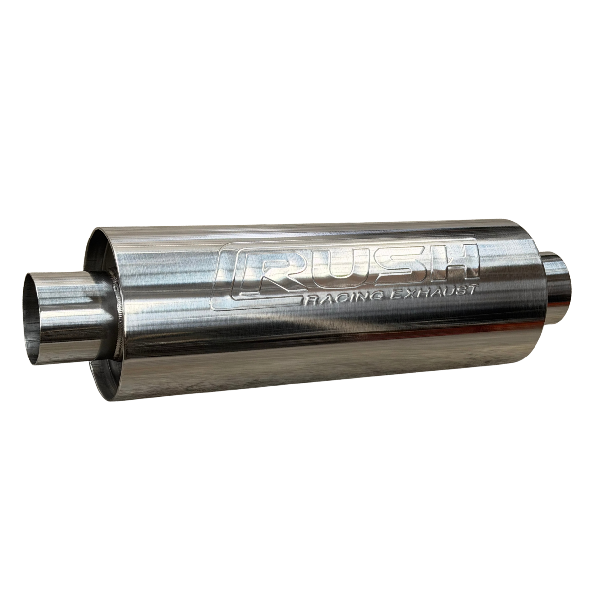 Mofle Escape Resonador Deportivo Rush Inoxidable Largo 14