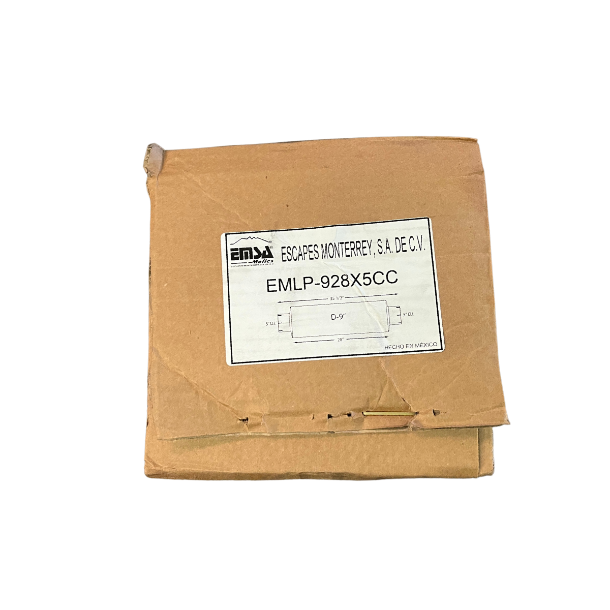 Silenciador Diesel EMSA EMLP928X5CC para Tractocamión