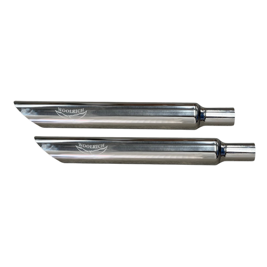 Par de Escapes para Motocicleta Woolrich Tipo Chopper Corto Flujo Directo WAI-286