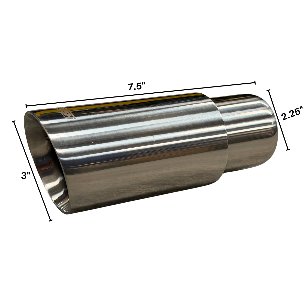 Colilla Punta De Escape 3" Rush Acero Inoxidable R-013A