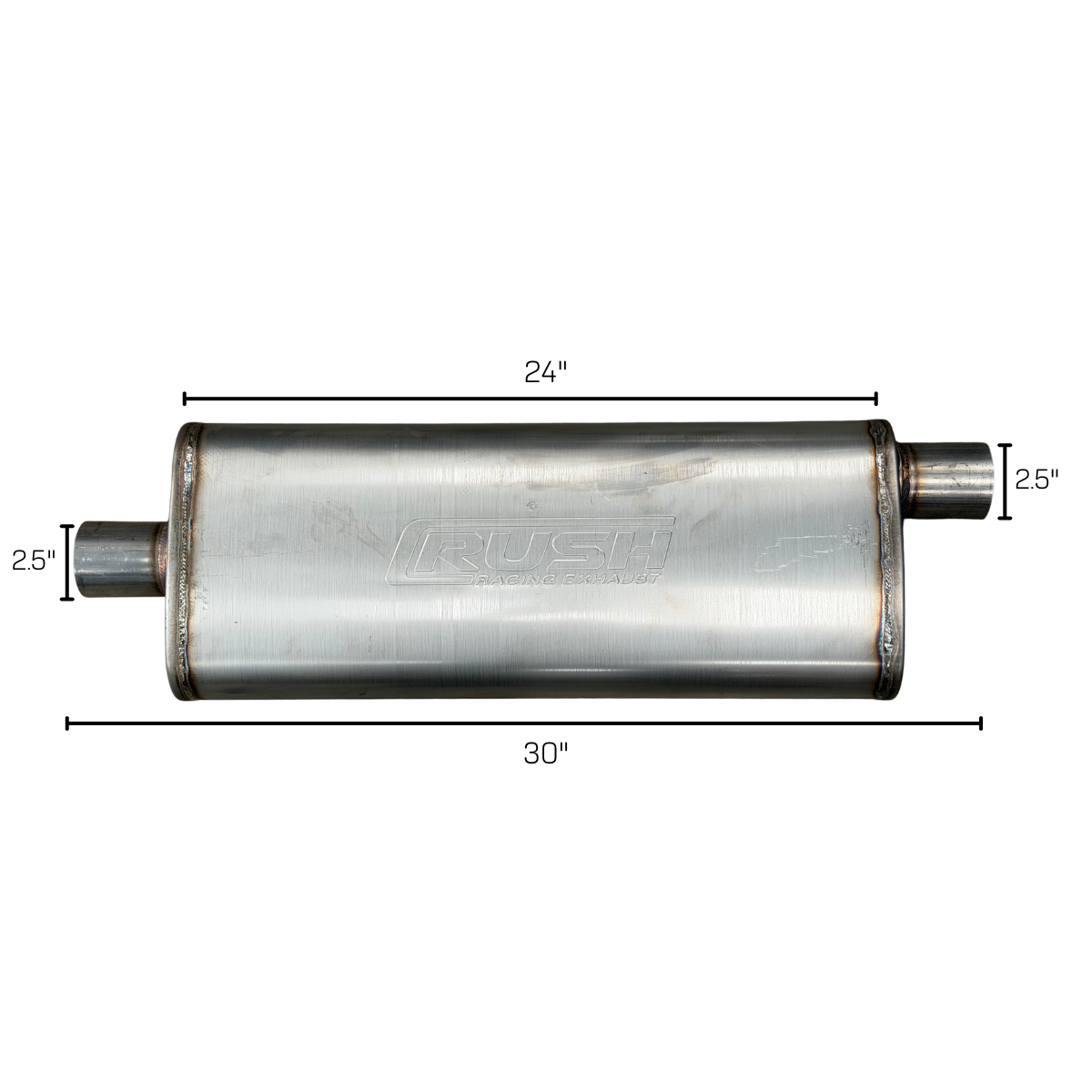 Mofle Deportivo Alto Flujo Rush Racing R-SC212-24